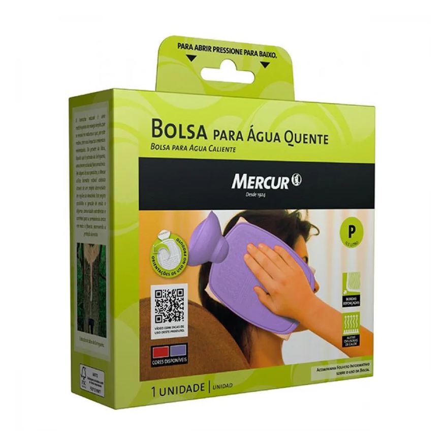 Para Bolsa Água Quente Mercur Lilás Pequena 500ml