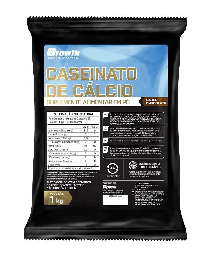 de Caseinato Cálcio 1kg