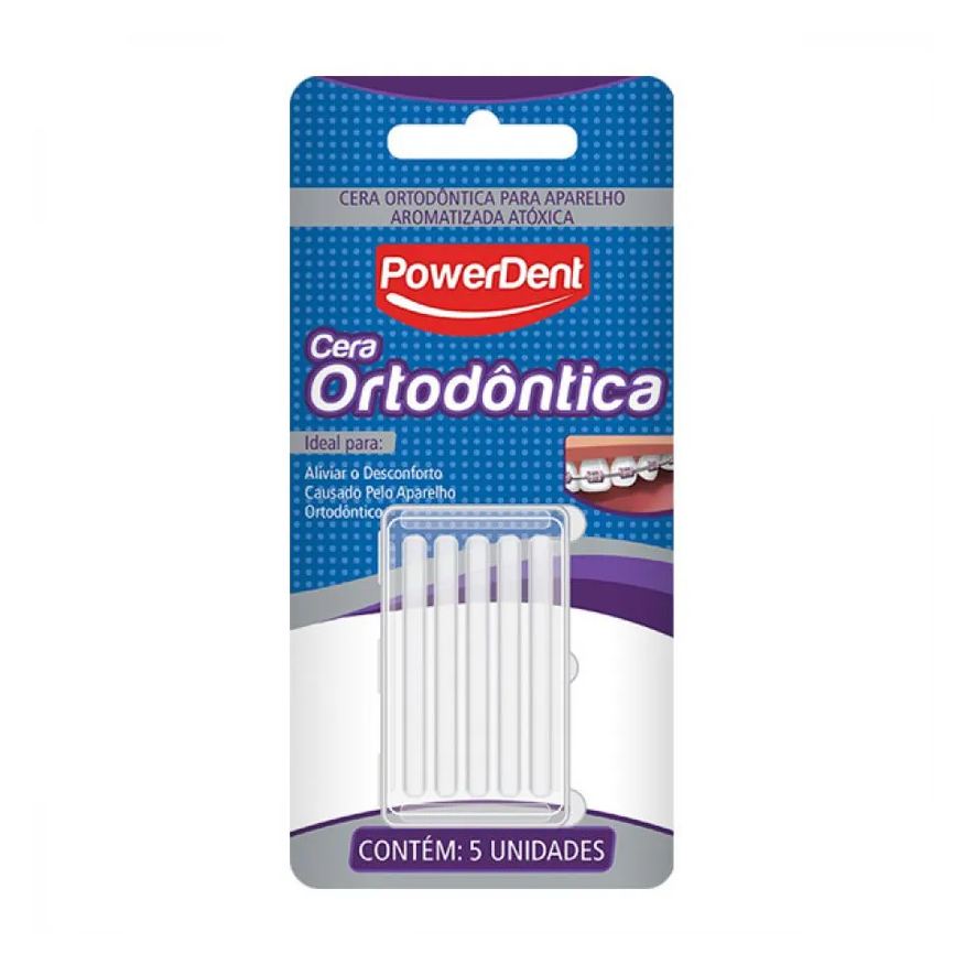 Ortodôntica Cera Powerdent Com 5 Unidades
