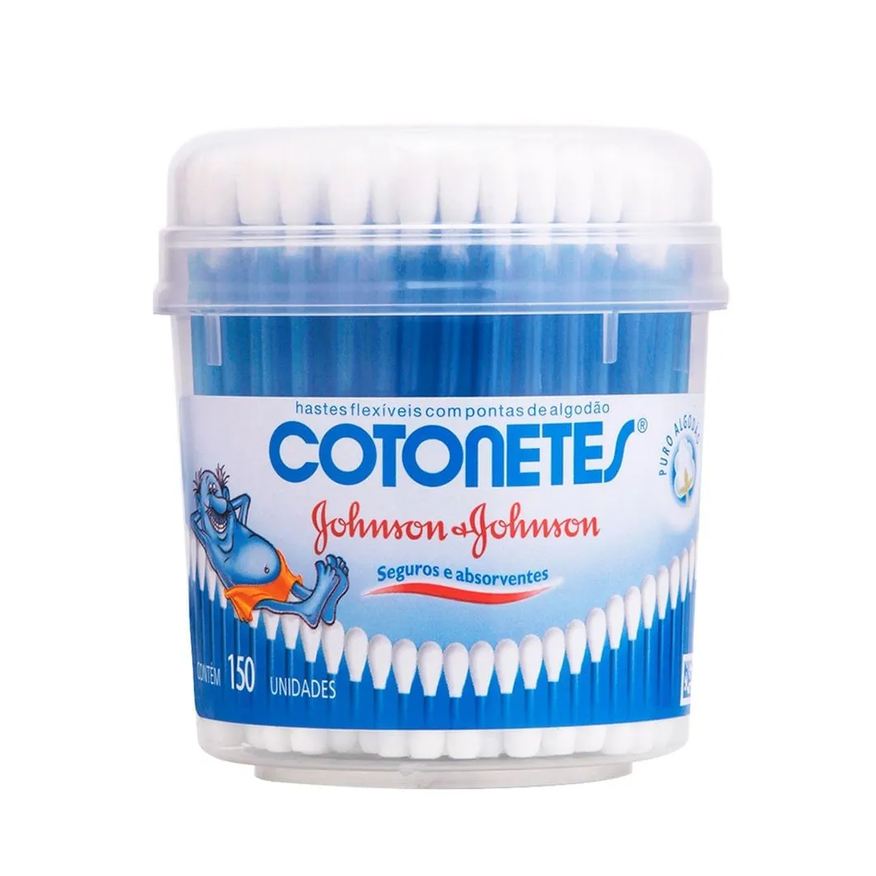 Johnson Cotonetes Johnsons Pote Com 150 Unidades