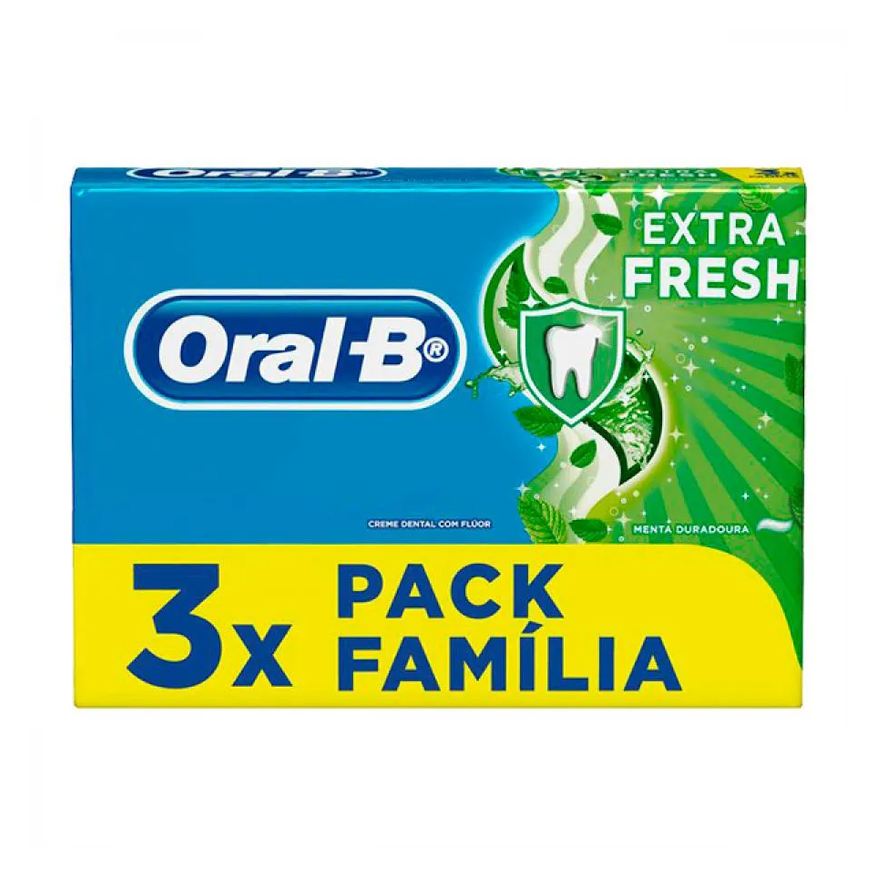 Oral-b Creme Dental Extra Fresh 3 Unidades De 70g