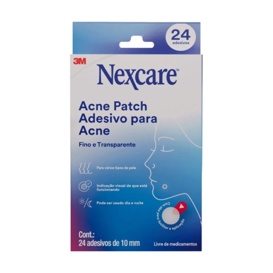 3m Curativo Nexcare Acne Patch Com 24 Adesivos