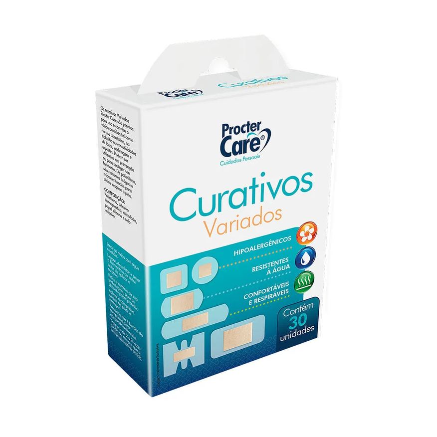 Procter Curativo Care Variados Com 30 Unidades