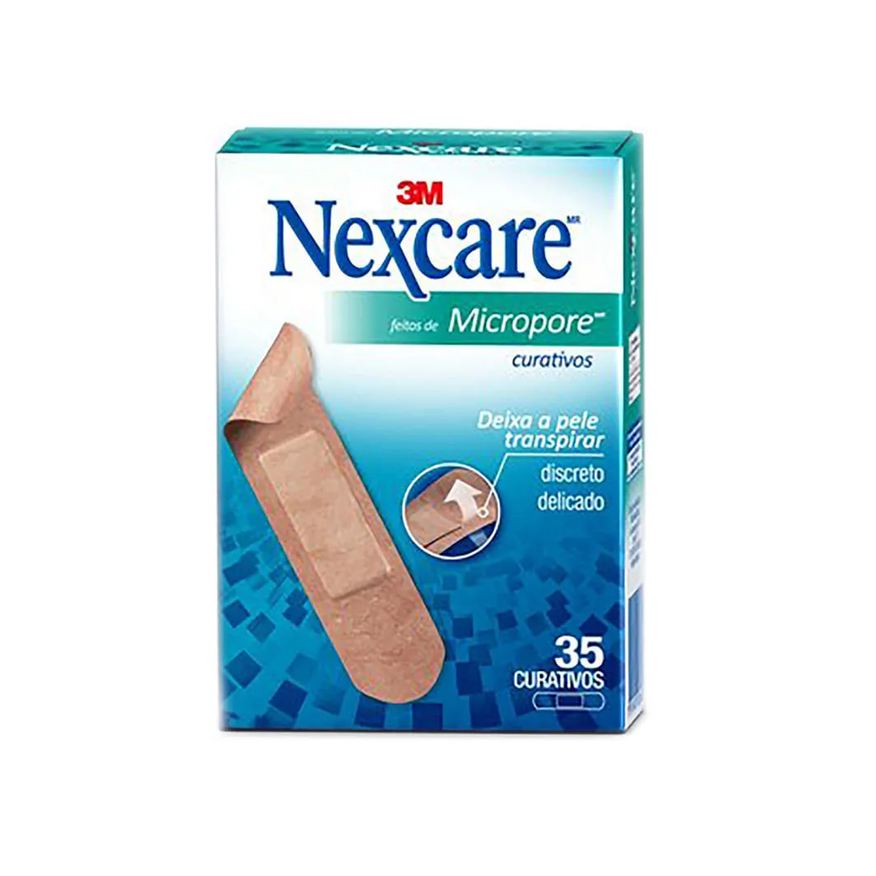 3m Curativos Nexcare Micropore Com 35 Unidades