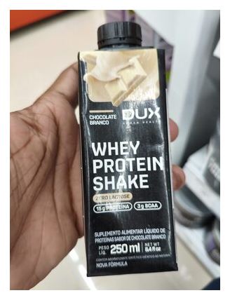 Whey Dux protein Shake Chocolate Branco 250ml