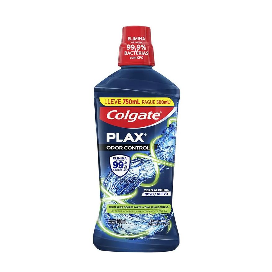 Colgate Enxaguante Bucal Plax Odor Control 750m