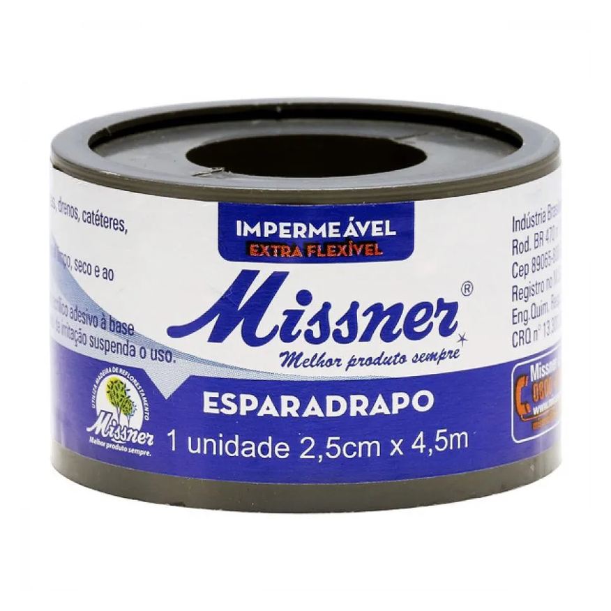 Missner Esparadrapo Impermeável 2,5cmx4,5m