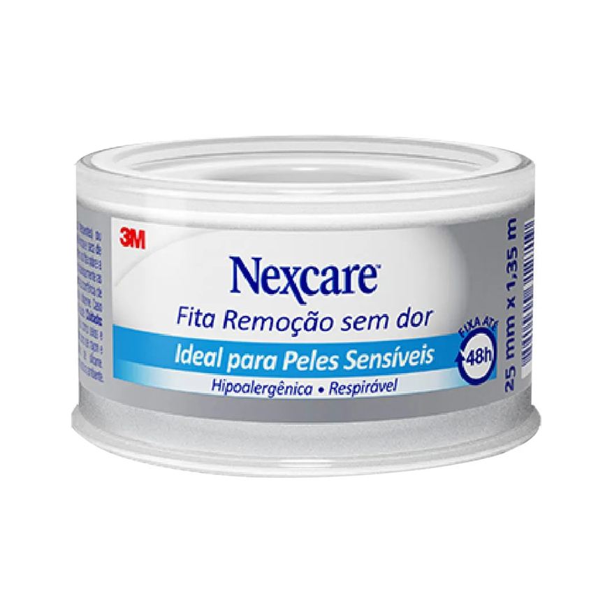 3m Fita Nexcare 25mmx1,35m Remocao Sem Dor