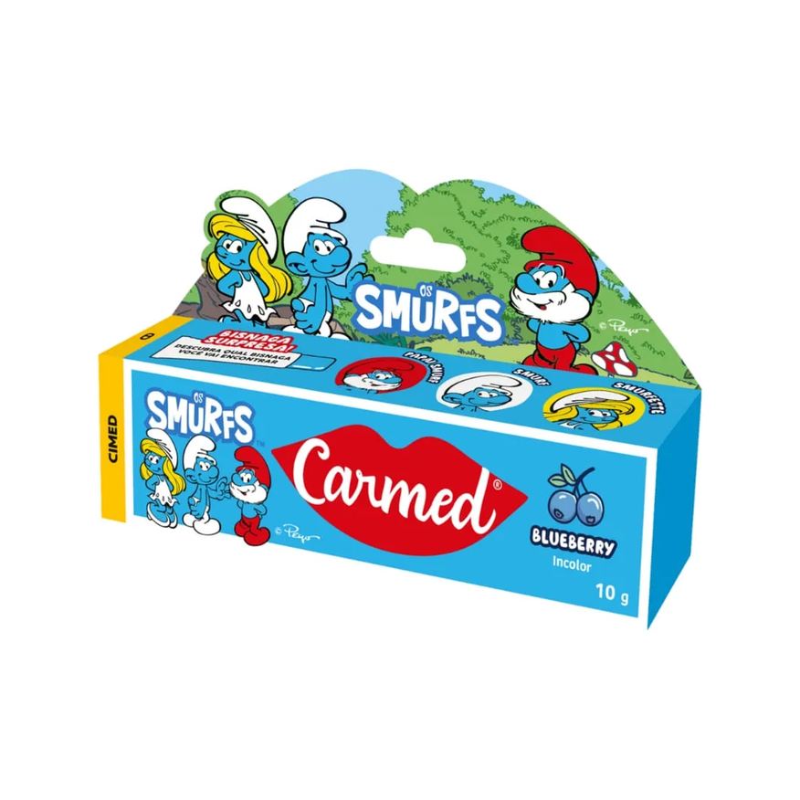 Labial Hidratante Carmed Smurfs Blueberry 10g