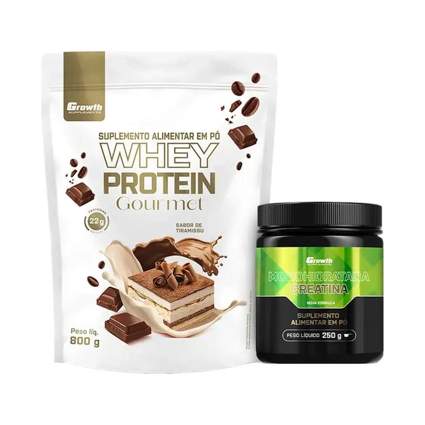 Whey Kit Gourmet 800g e Creatina Monohidratada 250g