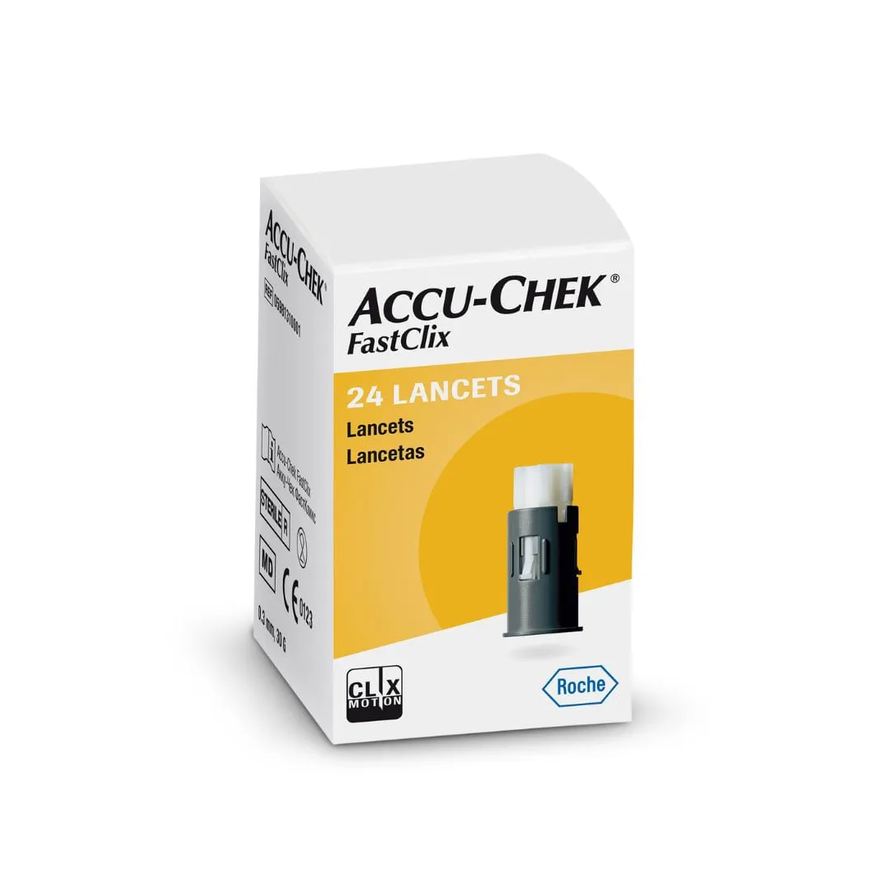 Accu-chek Lanceta Fastclix 24 Unidades