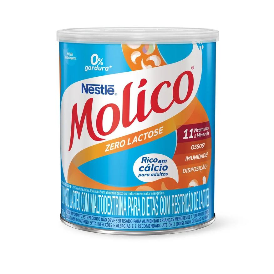 Em Leite Pó Molico Zero Lactose Lata 260g