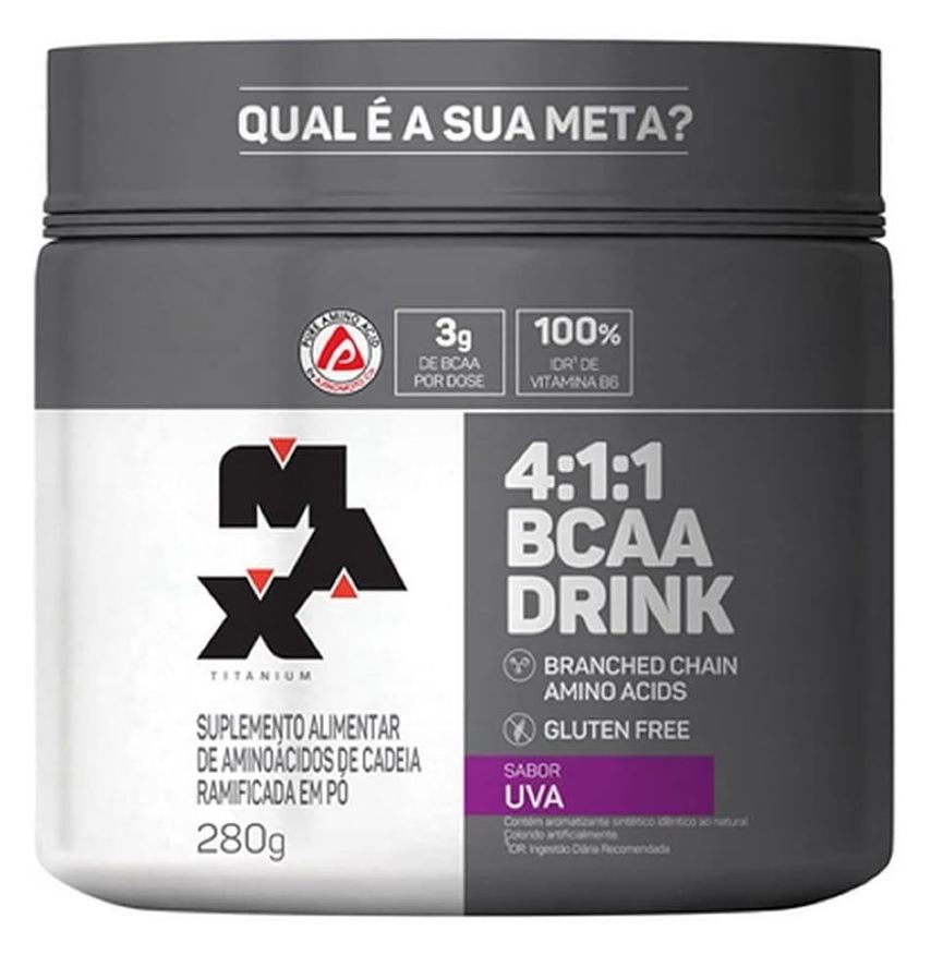 Max Titanium Bcaa 4: 1: 1 – 280g Drink Uva