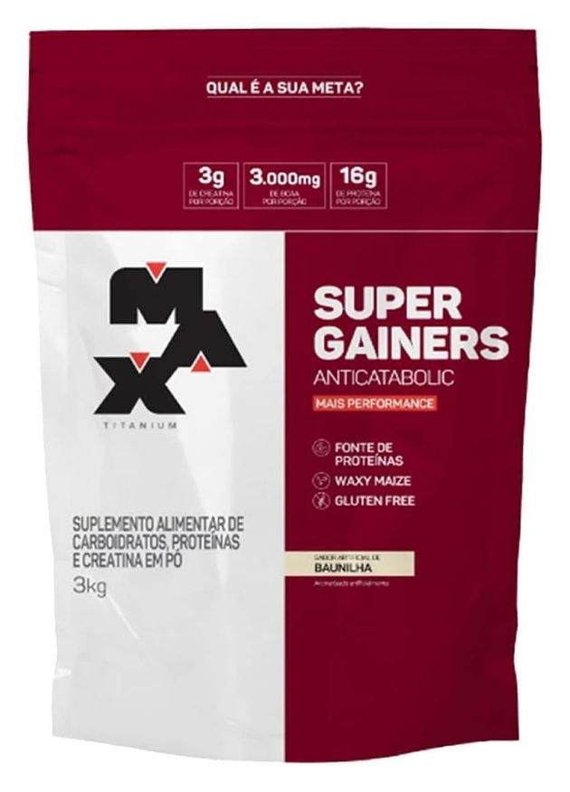 Max Titanium Super Gainers (3kg) – Sabor Baunilha