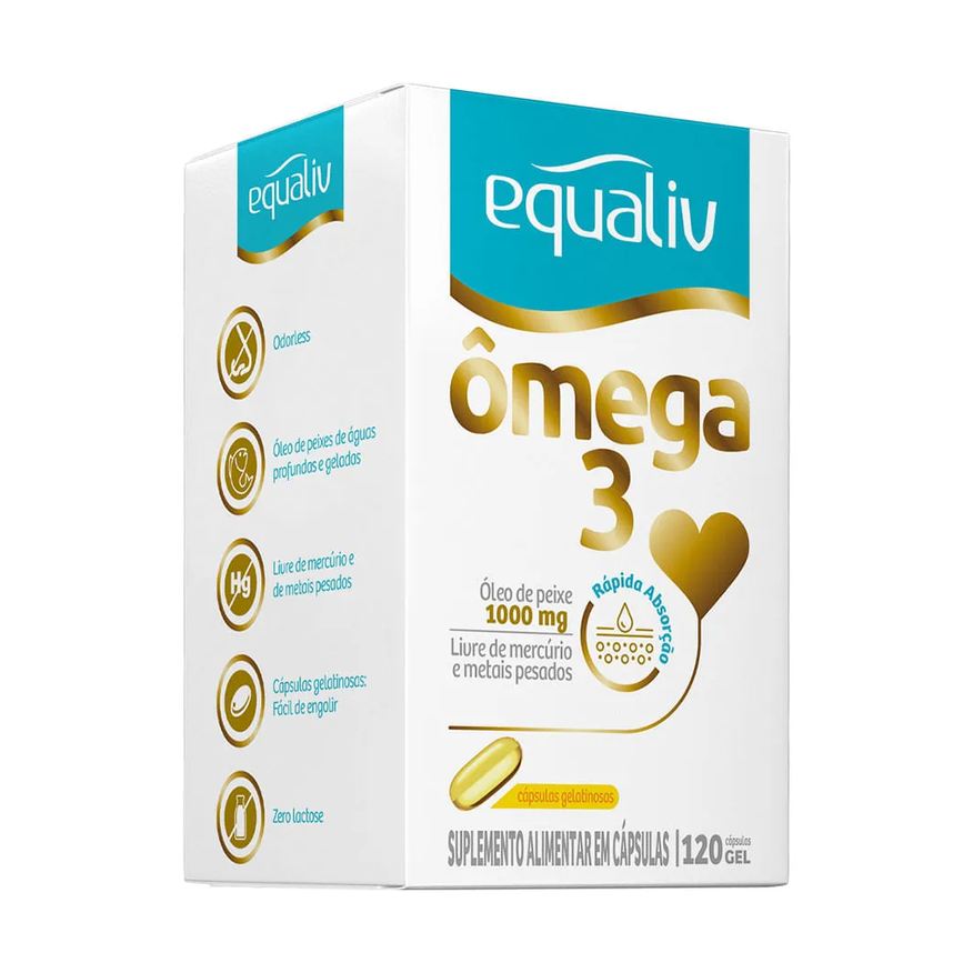 Omega 3 Equaliv Com 120 Capsulas 1000mg
