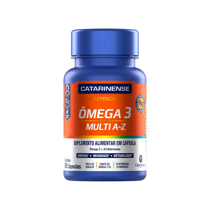 Omega 3 Multi A-z Catarinense Com 60 Capsulas