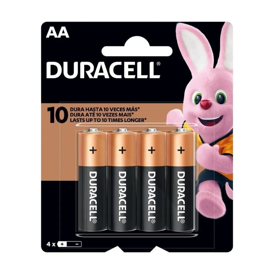 Alcalina Pilha Aa Duracell Com 4 Unidades