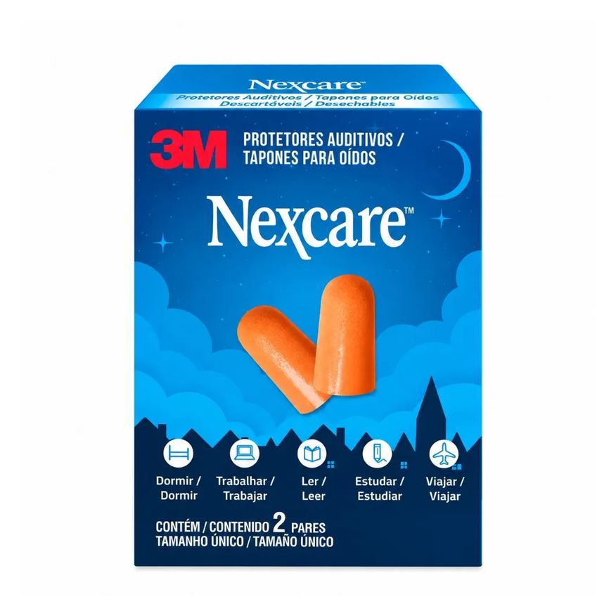 Auditivo Protetor 3m Nexcare 2 Pares