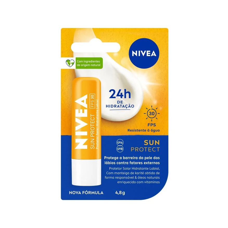 Nivea Protetor Labial Sun Protect Fps30 4,8g