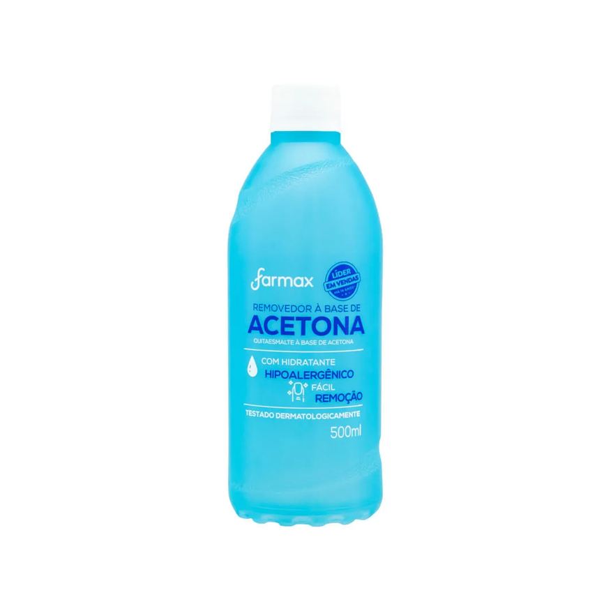 De Removedor Esmalte Farmax 500ml Com Acetona