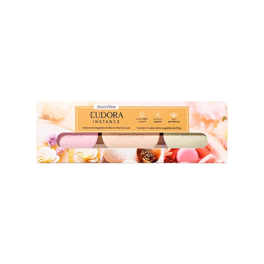 Instance Sabonete Barra Com 3x50g Doces Finos