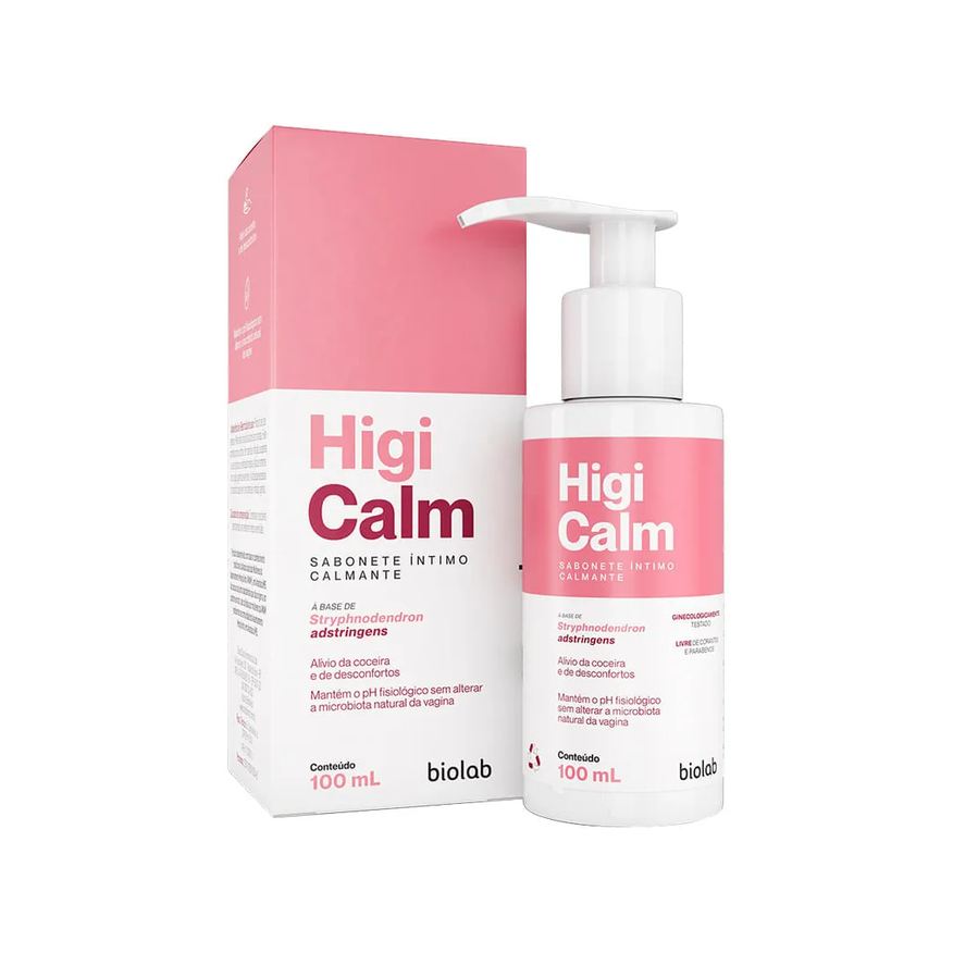 Liquido Sabonete Intimo Biolab Higicalm 100ml