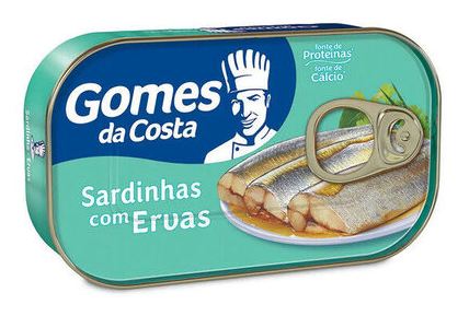 Com Sardinha Ervas Gomes Da Costa Lata 84g