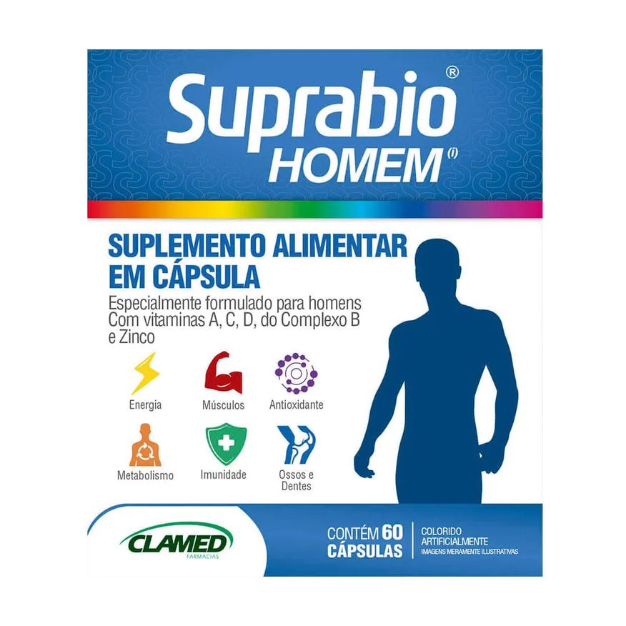 Alimentar Suplemento Suprabio Homem 60 Cápsulas