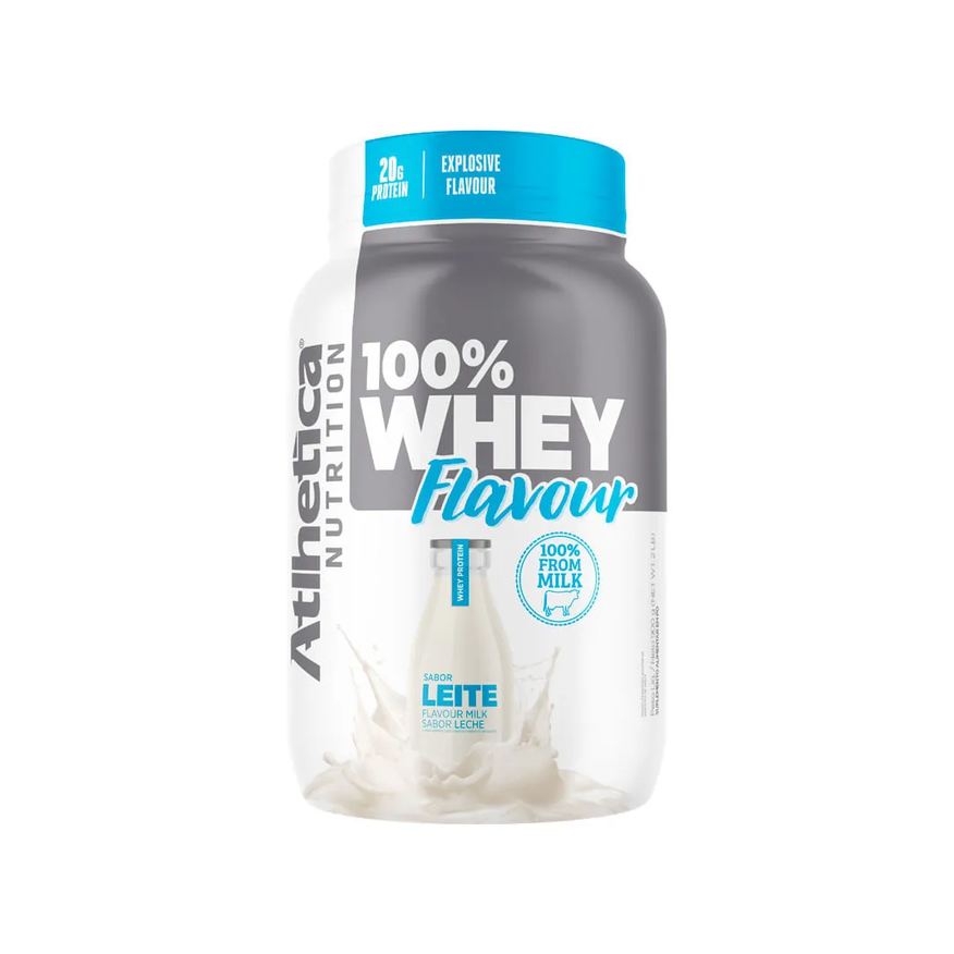 Atlhetica Suplemento 100% Whey Flavour 900g Leite