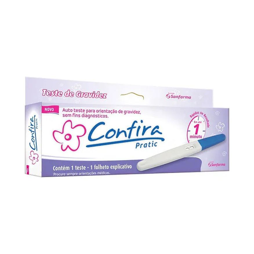 De Teste Gravidez Confira Pratic Com 1 Unidade