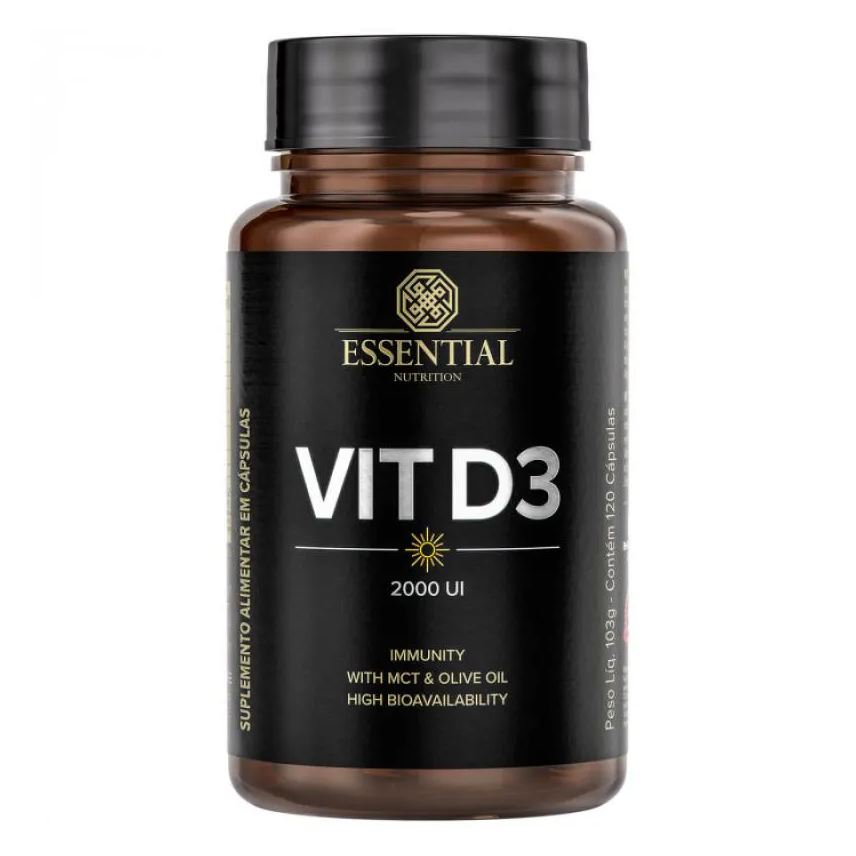D3 Vit 2000ui (120 Cápsulas) – Essential Nutrition
