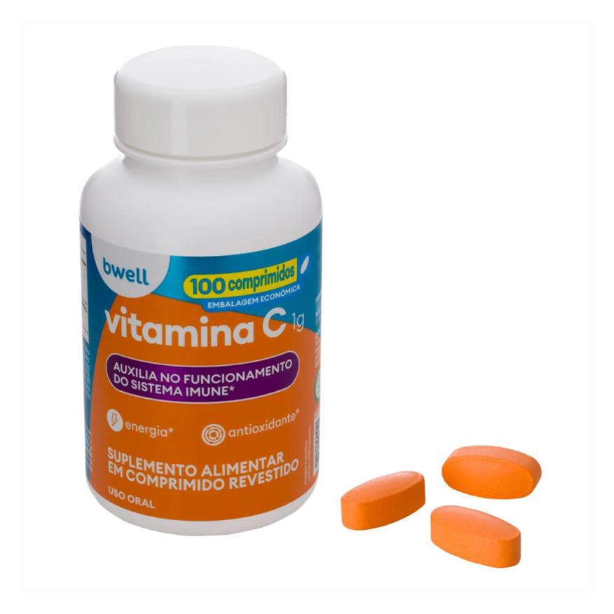 Vitamina C bwell 1g – 100 comprimidos
