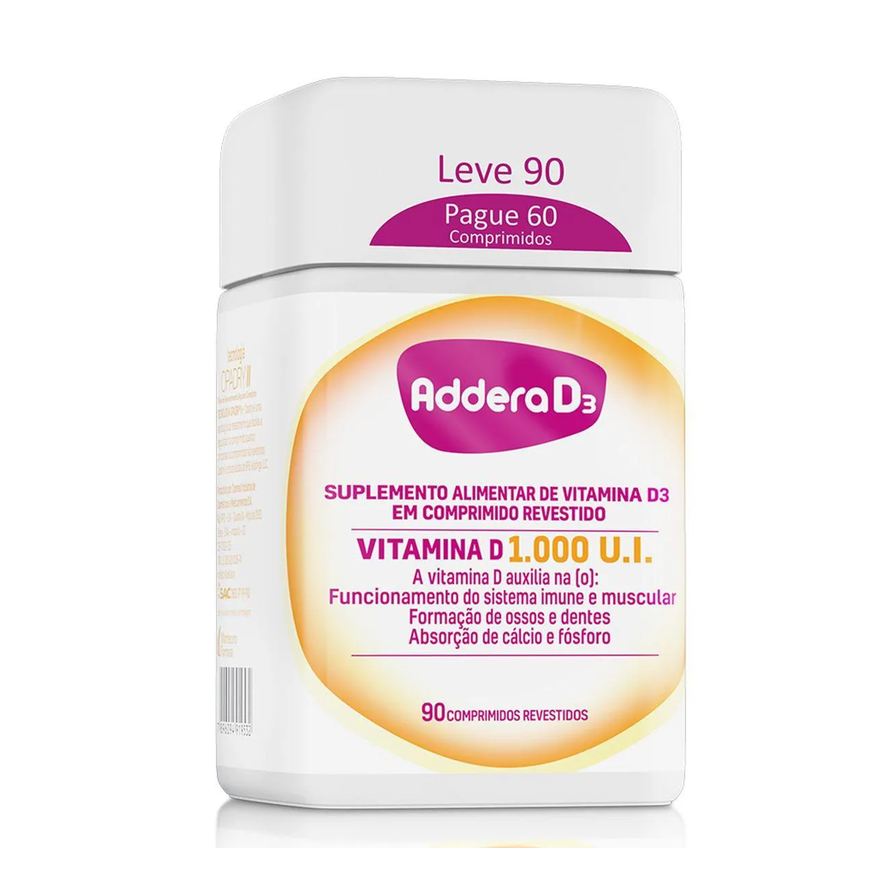 Addera Vitamina D 1.000UI D3 90 comprimidos