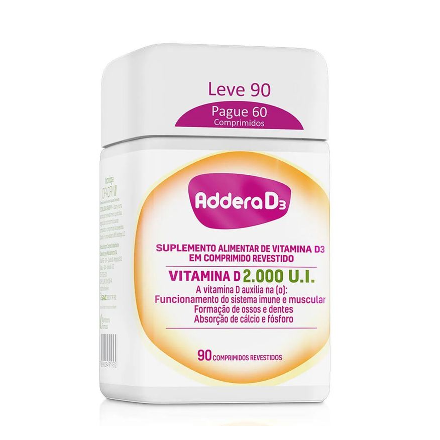 Addera Vitamina D 2.000UI D3 90 comprimidos