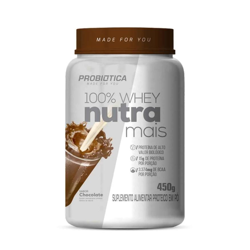 Protein Whey 100% Whey Nutra Mais Chocolate 450g