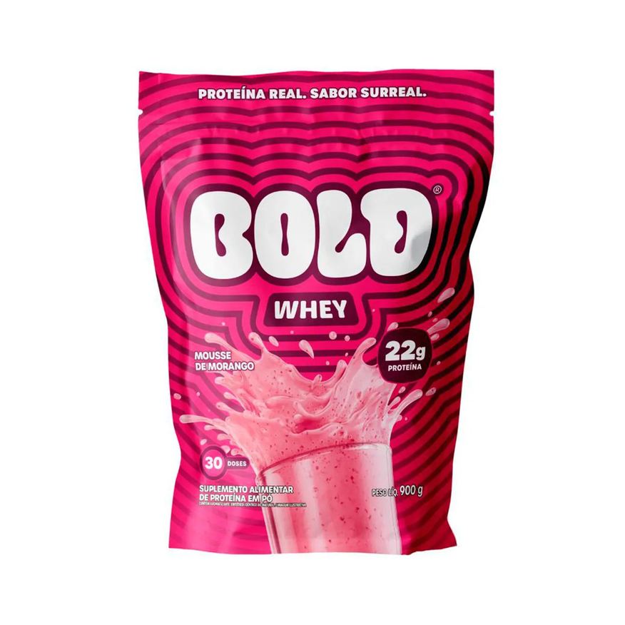 Protein Whey Bold Mousse de Morango 900g