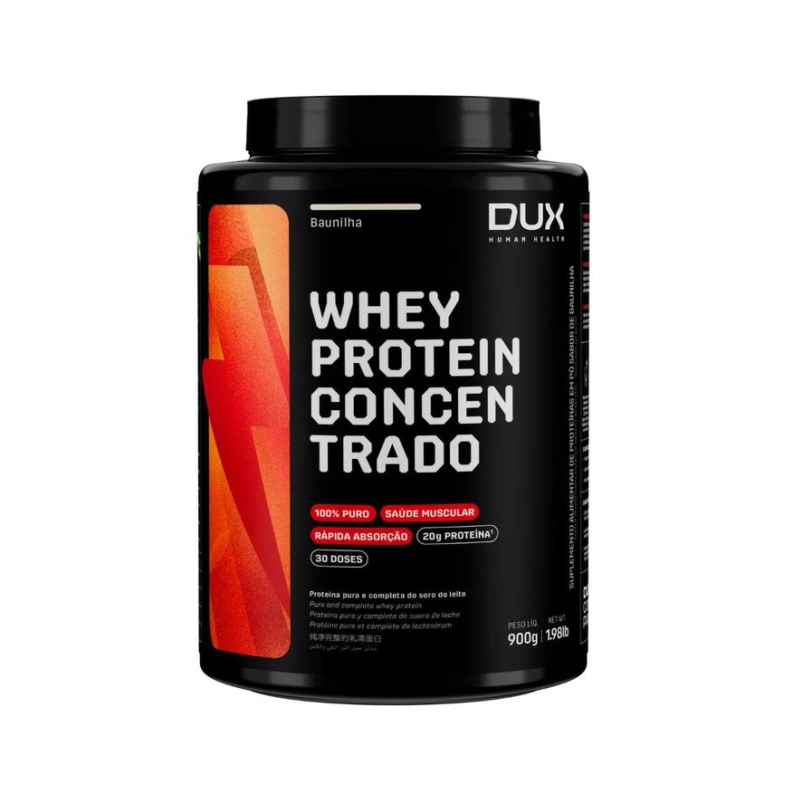 Protein Whey Concentrado Dux Nutrition Baunilha 900g