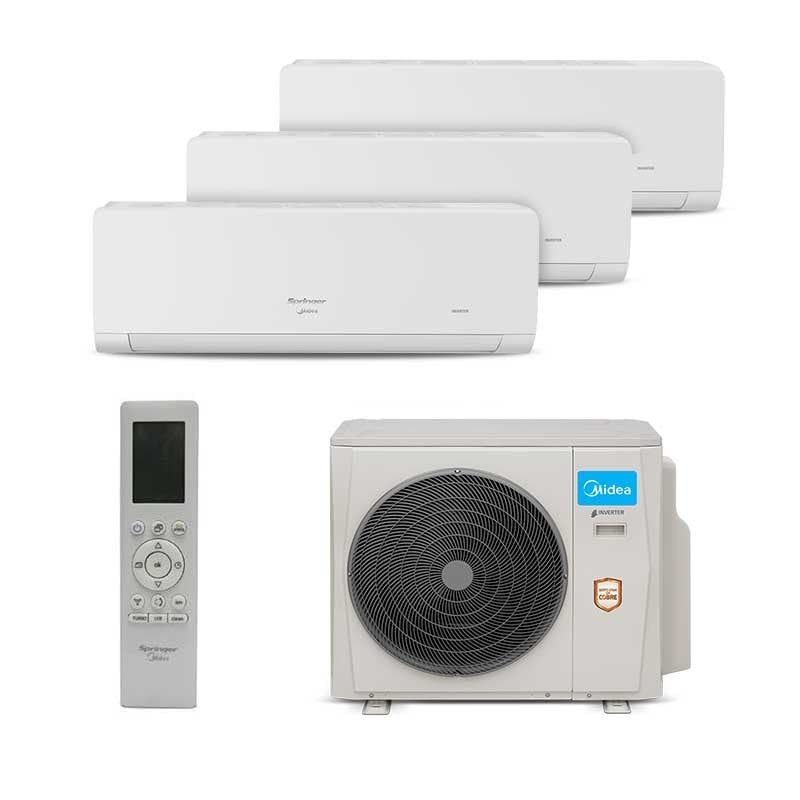 Multi-Split Midea Bi Split — Cond. 36.000 + 2x 12.000 + outras evap. BTUs 220V Quente/Frio Inverter — Selo Procel A