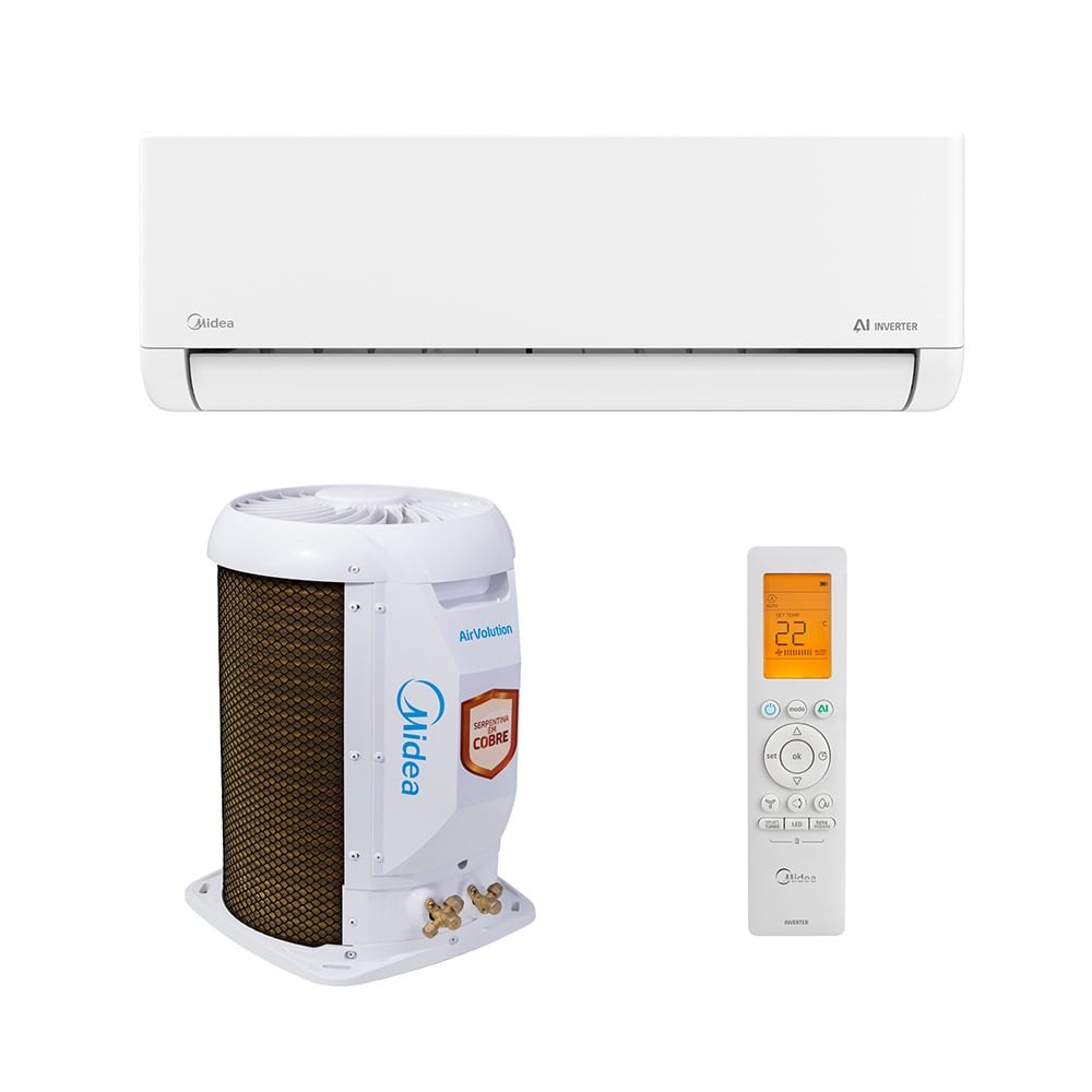 Split Hi-Wall Midea 22.000 BTUs Frio Inverter 220V — Selo Procel A