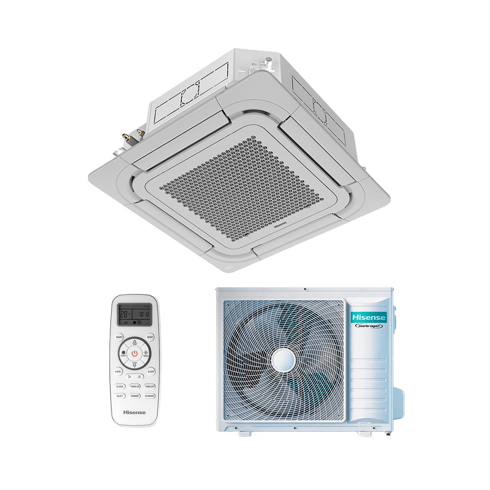 Cassete Hisense • 36.000 BTUs • 220V Frio Inverter — Selo Procel A