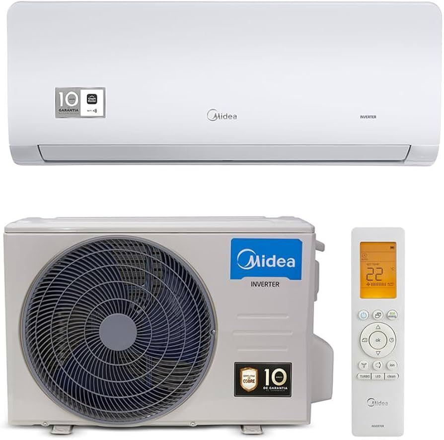 Split Hi-Wall Midea • 18.000 BTUs • 220V Frio Inverter — Selo Procel A - vista 2