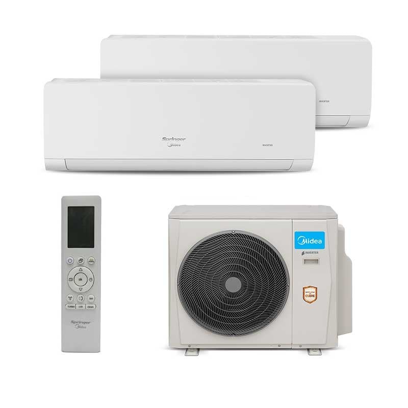 Multi-Split Midea Bi Split — Cond. 36.000 + 1x 12.000 + outras evap. BTUs 220V Quente/Frio Inverter — Selo Procel A