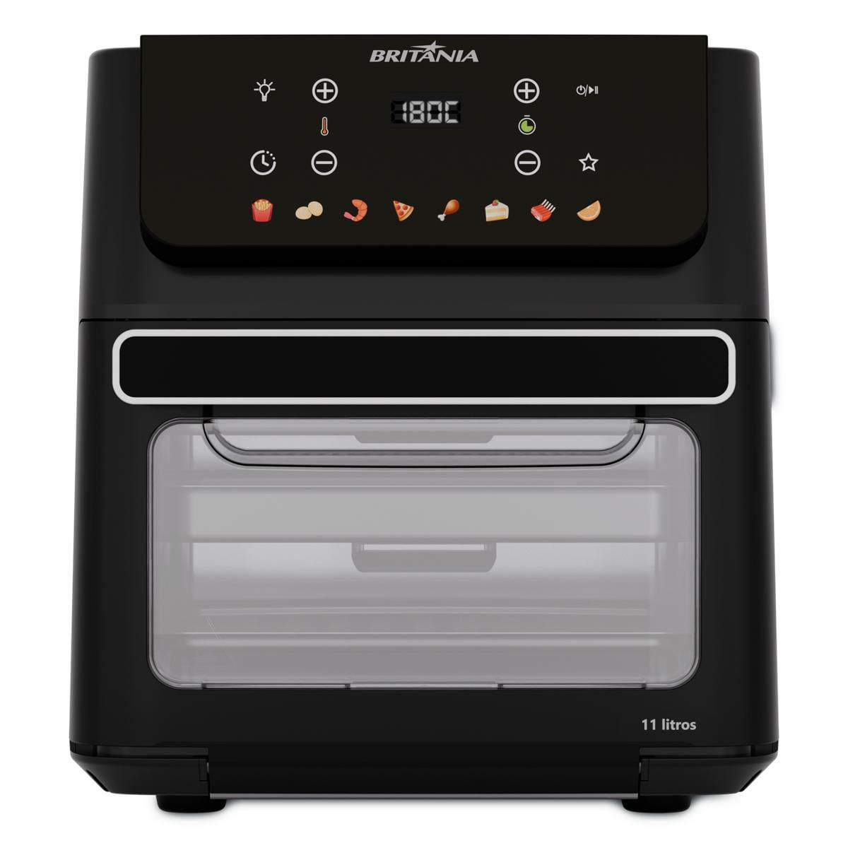 Forno Air Fryer Oven Britânia BAF11A 11L 1800W — Pronta Entrega