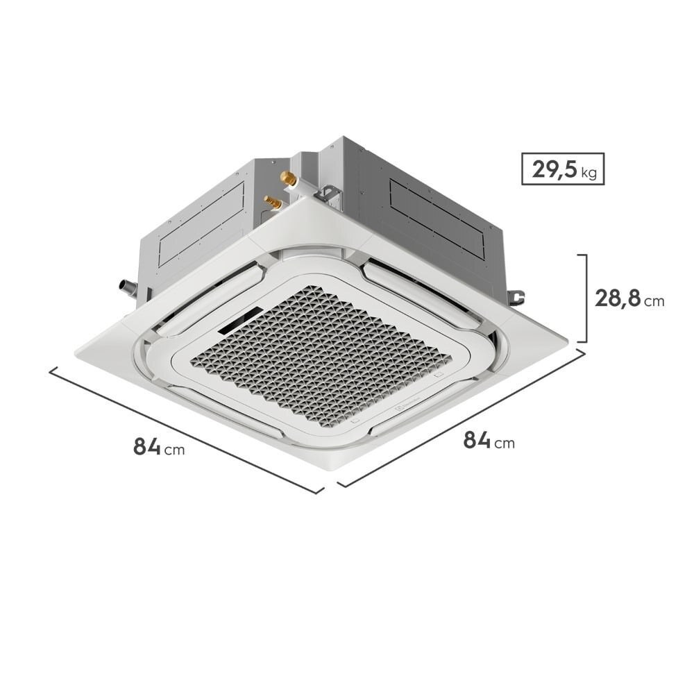 Cassete Electrolux 48.000 BTUs — 220V Frio Inverter — Selo Procel A