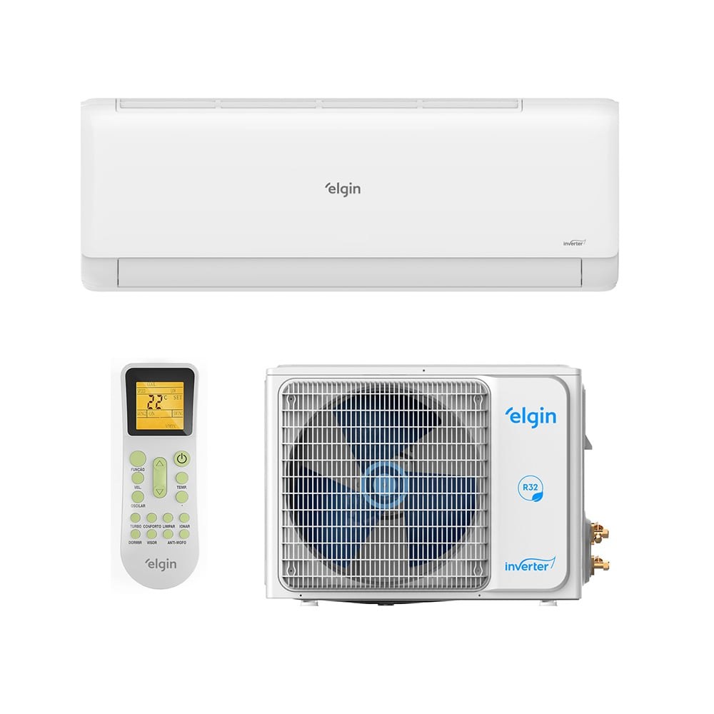 Split Hi-Wall Elgin 9.000 BTUs — 220V Frio Inverter — Selo Procel A