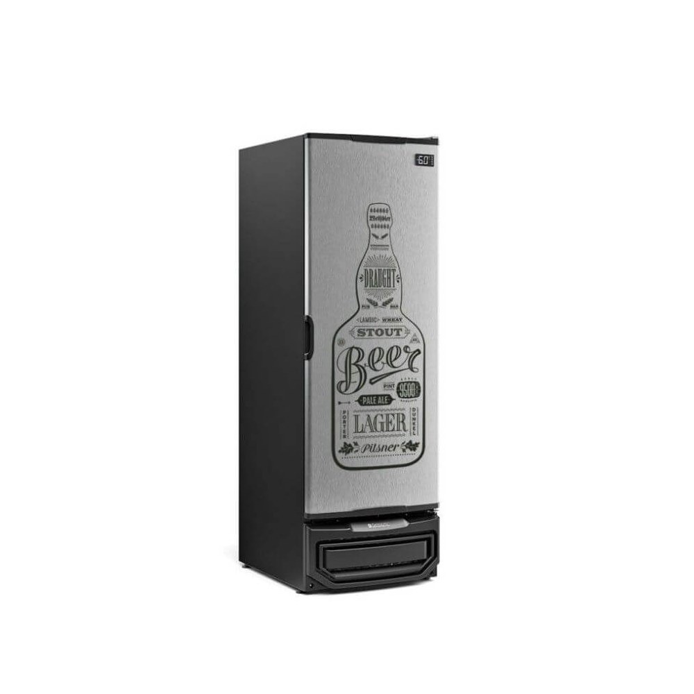 Cervejeira Gelopar 572L Inox Adesivada 220V — Vitrine Premium para Cervejas Geladas