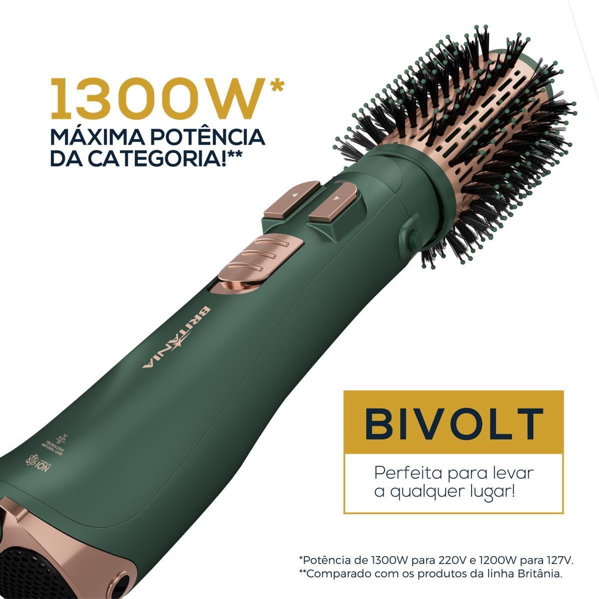 Escova Rotativa Britânia 2 em 1 Cerâmica BERE01 1300W — Original com Nota Fiscal - vista 4