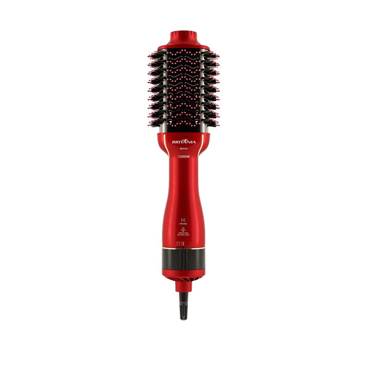 Escova Secadora Britânia Cerâmica Infrared BES12V 1300W — Pronta Entrega