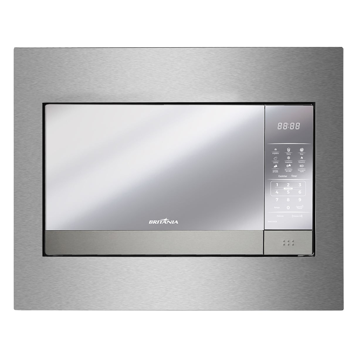 Micro-ondas de Embutir Britânia BMB28IEB 28L 1400W Inox — Pronta Entrega