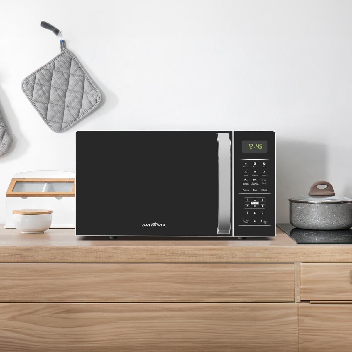 Micro-ondas Britânia BMO23 23L Branco — Original com Nota Fiscal - vista 2
